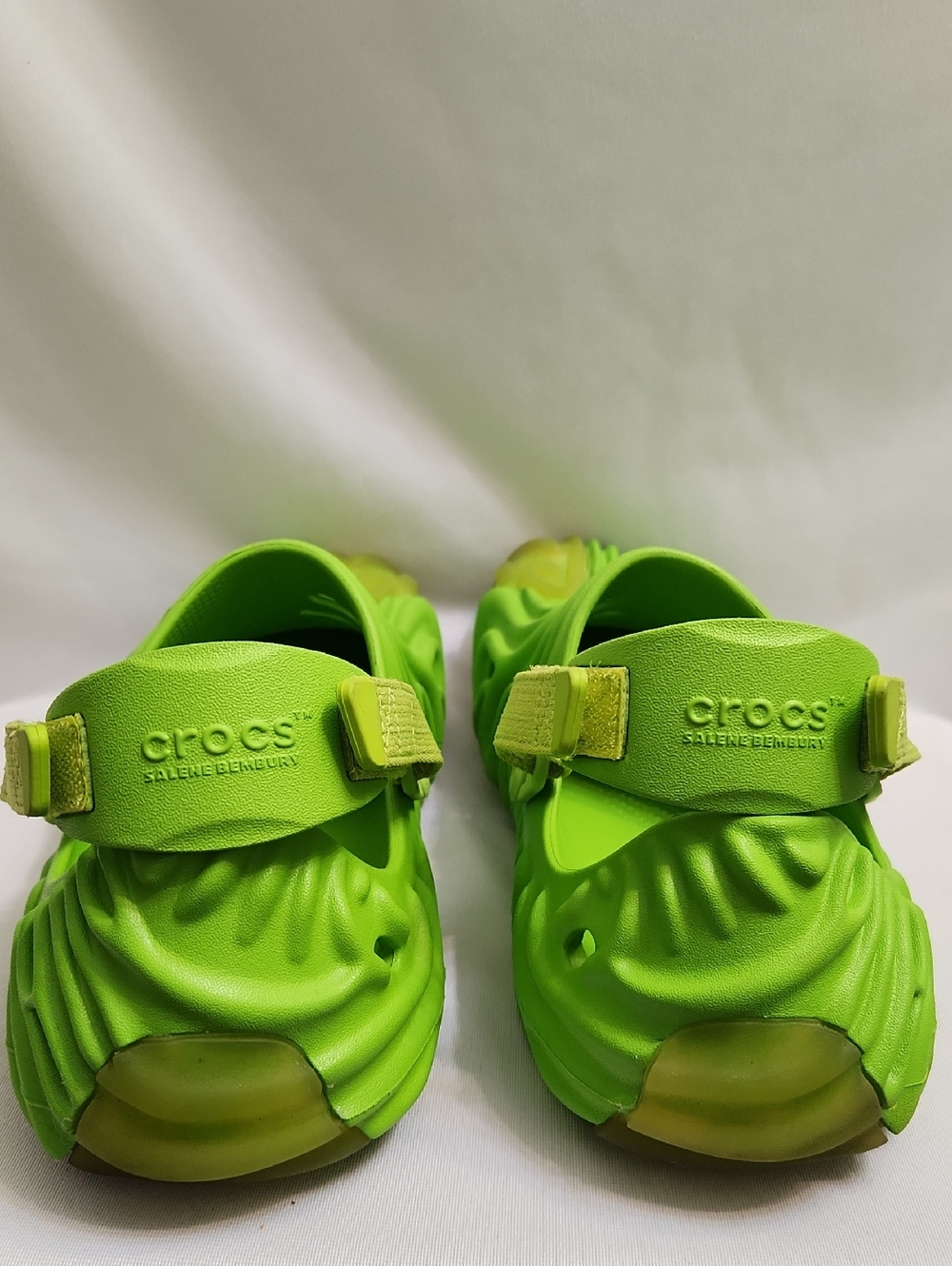 CROCS Pollex Clogs X Salehe Bembury Green Crocodile Shoes (M Size 12) - Picture 8 of 14